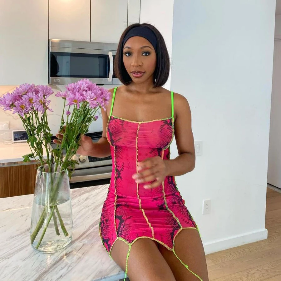 Nibber K21D01012 Summer Sexy Sling Slim Dress Women Sleeveless Print Patchwork Cloth Lady Party Dresses Factory Wholesale Custom, Rose red
Nibber K21D01012 Summer Sexy Sling Slim Dress Women Sleeveless Print Patchwork Cloth Lady Party Dresses Factory Wholesale Custom, Rose red