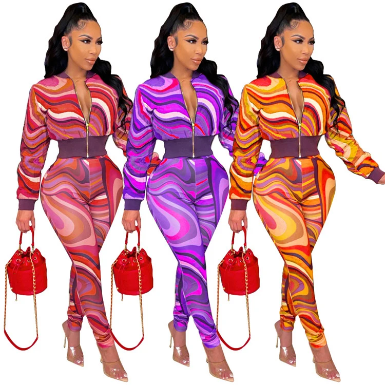 Fashion Printed Zipper Fall Winter Workout Sets Sexy Womens Winter Set Elegant Printing Long Sleeve 2022 Two Piece Set, Mix color or custom colors
Fashion Printed Zipper Fall Winter Workout Sets Sexy Womens Winter Set Elegant Printing Long Sleeve 2022 Two Piece Set, Mix color or custom colors