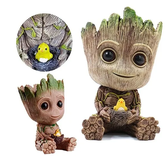 High Quality Hot Selling Cute Kid Polyresin Resin Treeman Baby Groot Flower Pot, Green
High Quality Hot Selling Cute Kid Polyresin Resin Treeman Baby Groot Flower Pot, Green
