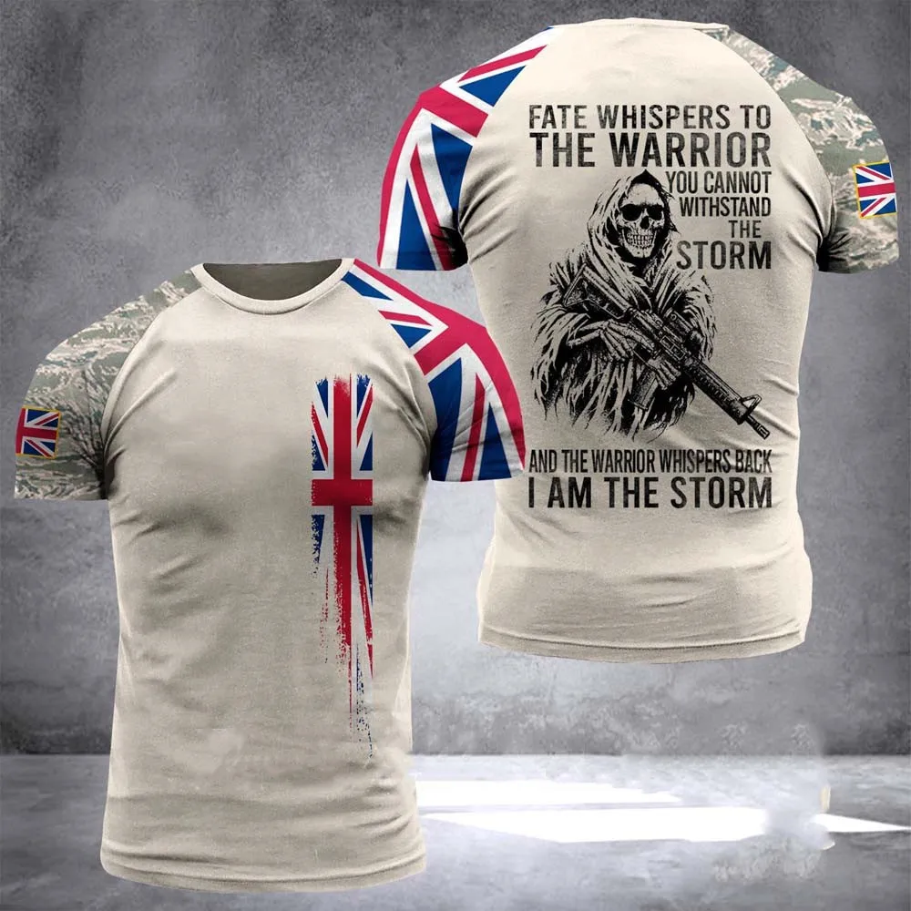 

2022 new British veterans T-shirt men and women army soldiers top printing special forces soldiers high-quality 3d Tshirt, Customized color