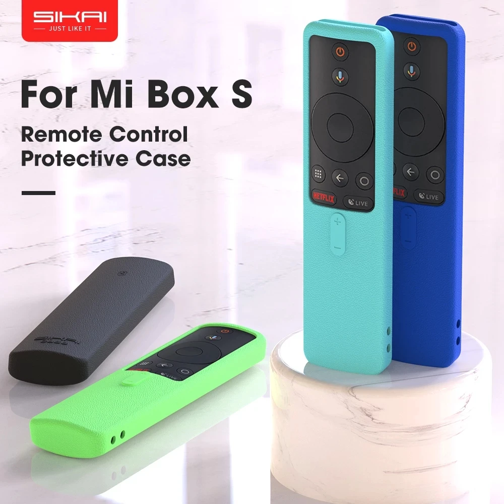 SIKAI Soft Plain Remote Control Protector Cover Silicone Remote Control Case For Xiaomi Mi Box S TV, Black, green, red,fluorescent blue,fluorescent green
SIKAI Soft Plain Remote Control Protector Cover Silicone Remote Control Case For Xiaomi Mi Box S TV, Black, green, red,fluorescent blue,fluorescent green