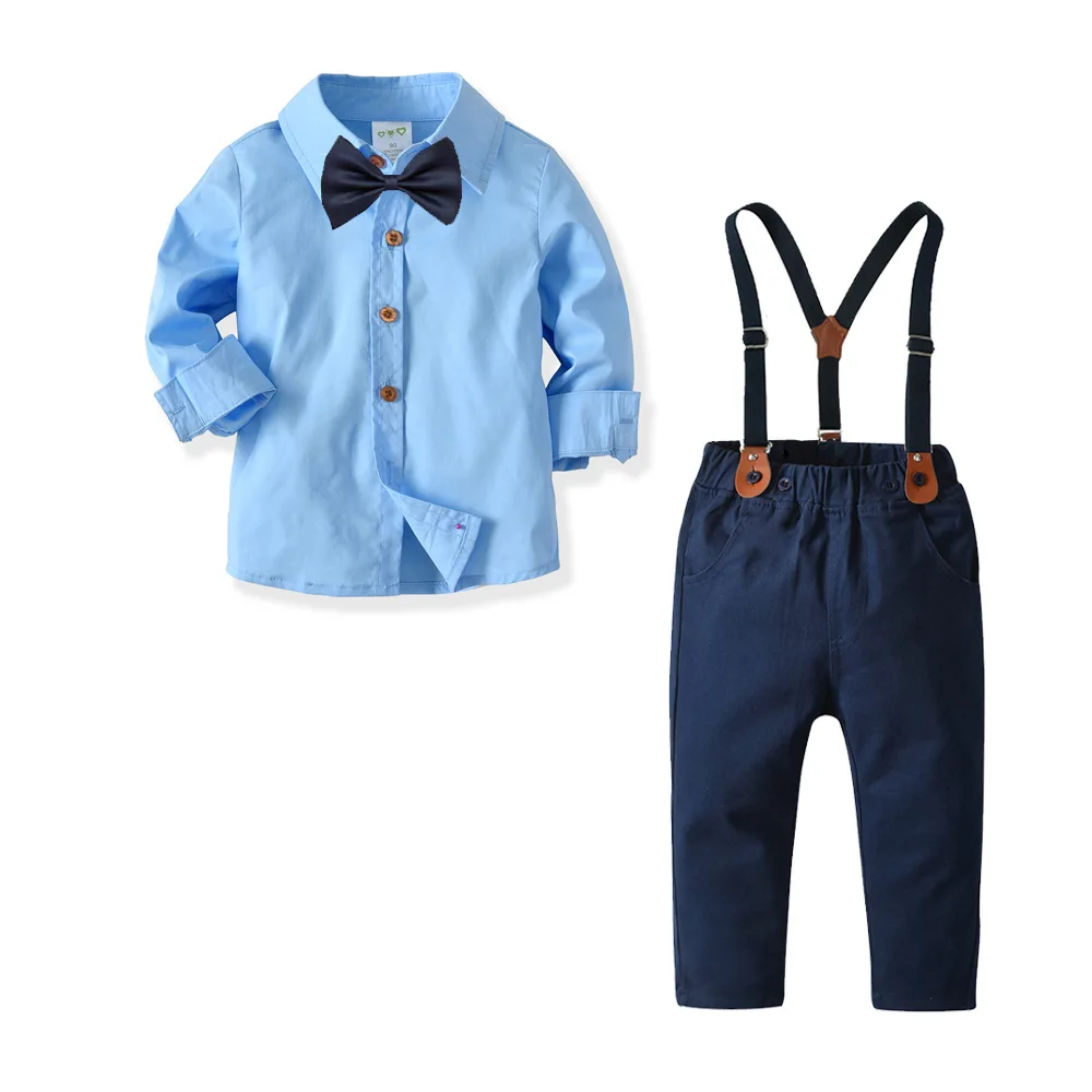 Boys Clothing Handsome Long sleeves Blue Shirt & Pants 2pcs/set Kids Baby Boy Sets 21v317
Boys Clothing Handsome Long sleeves Blue Shirt & Pants 2pcs/set Kids Baby Boy Sets 21v317