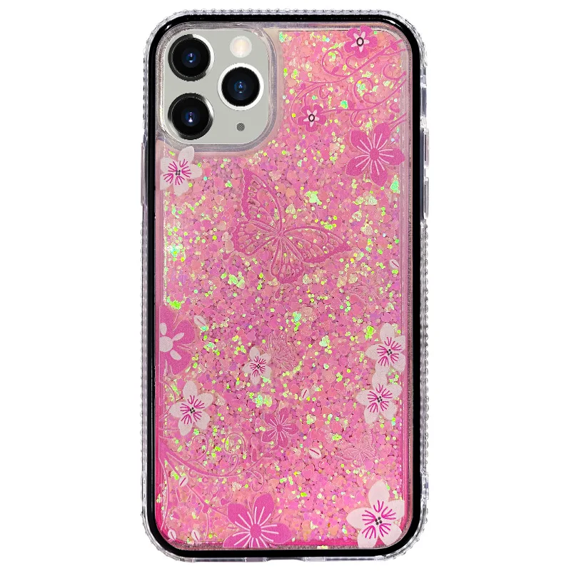 For iPhone Cases Butterfly Pink Quicksand Glitter Phone Case Nice Shockproof Tpu Transparent Mobile Back Cover
For iPhone Cases Butterfly Pink Quicksand Glitter Phone Case Nice Shockproof Tpu Transparent Mobile Back Cover