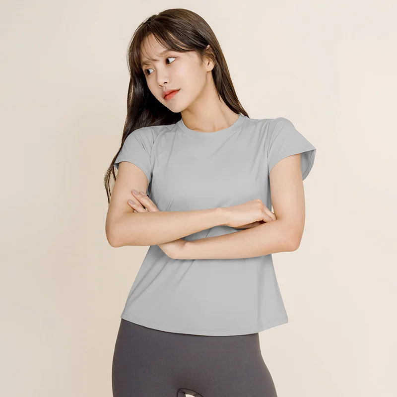 New 2021 sports running yoga clothing short sleeves nylon stretch fitness yoga for women
New 2021 sports running yoga clothing short sleeves nylon stretch fitness yoga for women