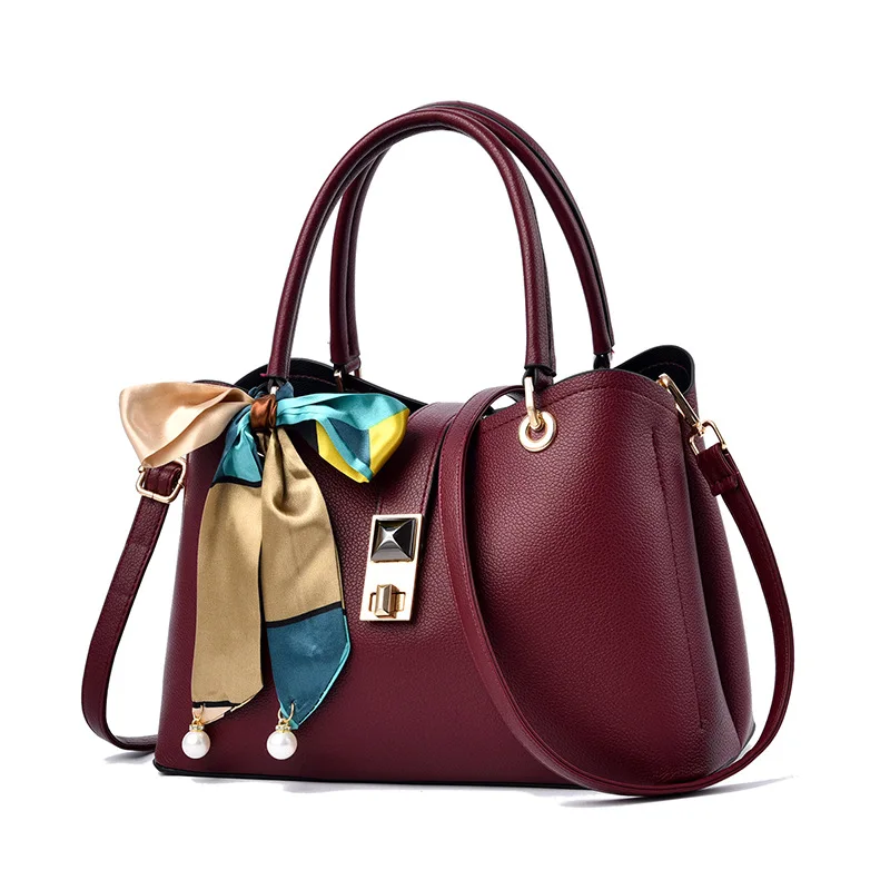 Fast Delivery Vintage Pu High Quality women custom latest fashion Silk scarf decoration hand bags design tote bag should bag, 6colors
Fast Delivery Vintage Pu High Quality women custom latest fashion Silk scarf decoration hand bags design tote bag should bag, 6colors