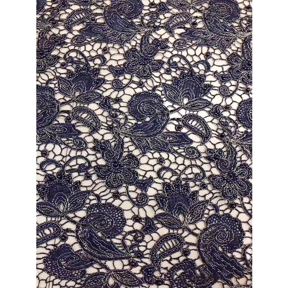 Beautifical high quality bead fabric navy blue wedding lace handmade beads tulle ML43N117, Customized
Beautifical high quality bead fabric navy blue wedding lace handmade beads tulle ML43N117, Customized