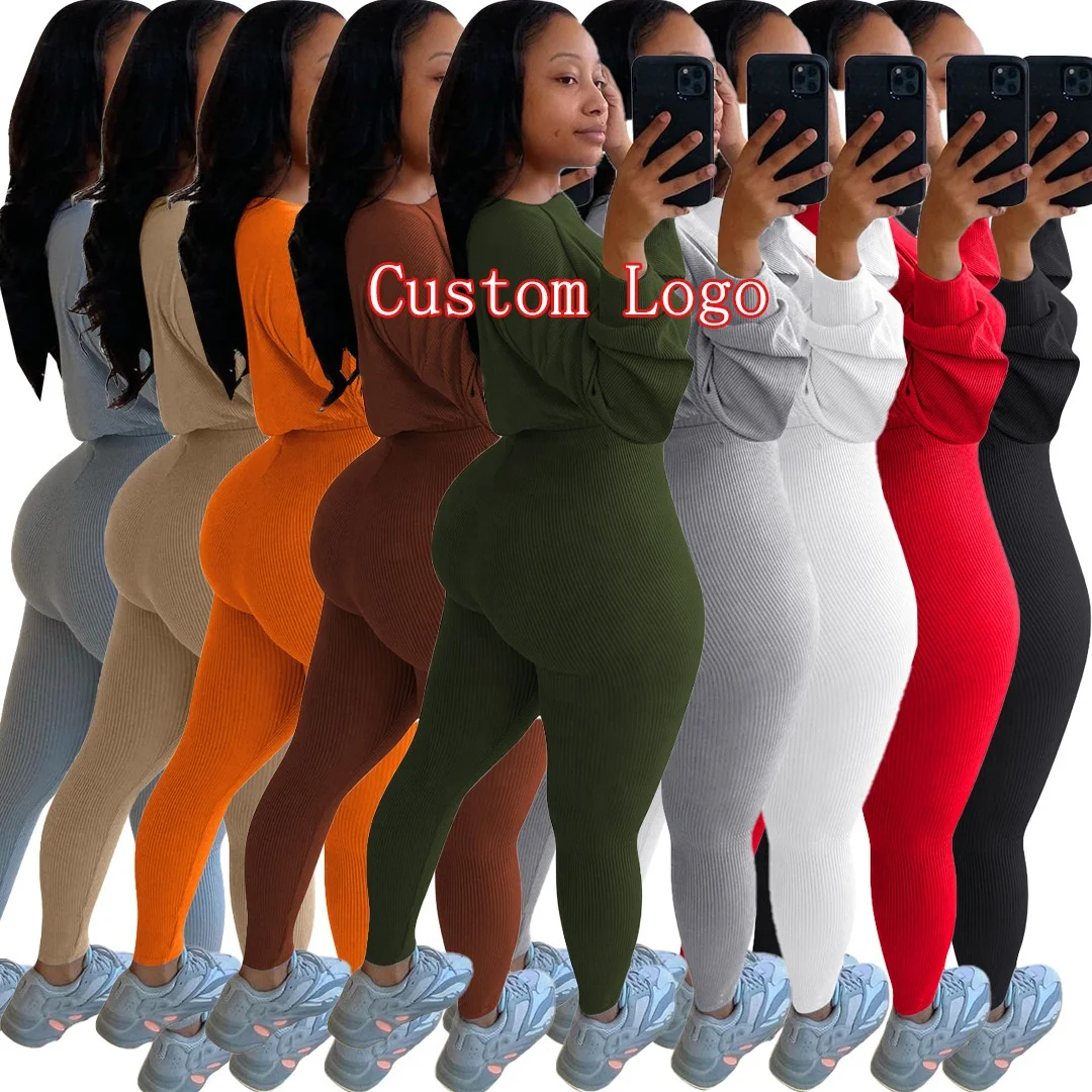 Custom Logo Trendy Lady 2 Pcs Letter Print Tops And Tight Pants Multicolor Plus Size Autumn Women Two Piece Set
Custom Logo Trendy Lady 2 Pcs Letter Print Tops And Tight Pants Multicolor Plus Size Autumn Women Two Piece Set