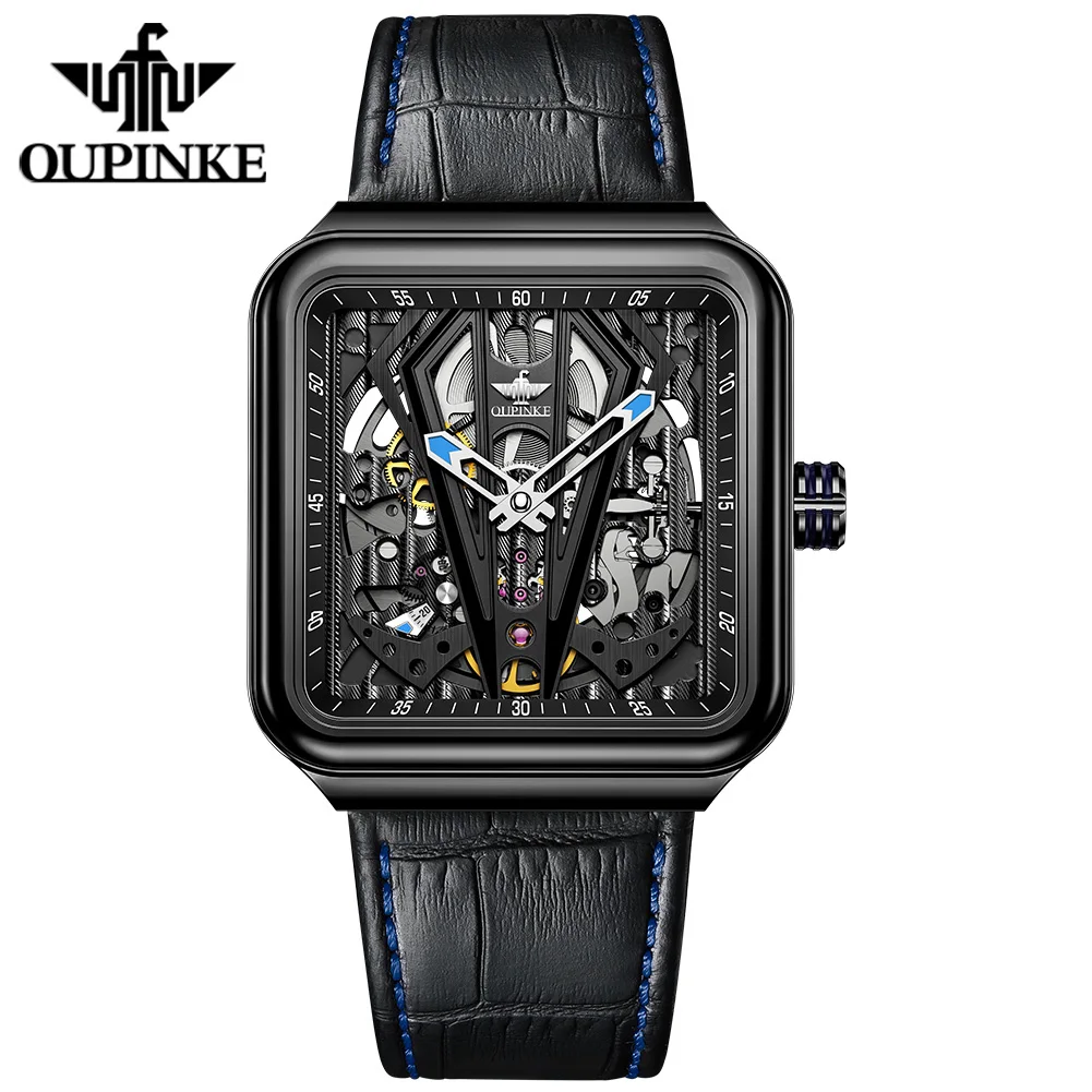 Fashion Wristwatch Men's Brand Watch Luxury Rectangular Mechanical Watch Waterproof Luminous Leather Watch
Fashion Wristwatch Men's Brand Watch Luxury Rectangular Mechanical Watch Waterproof Luminous Leather Watch