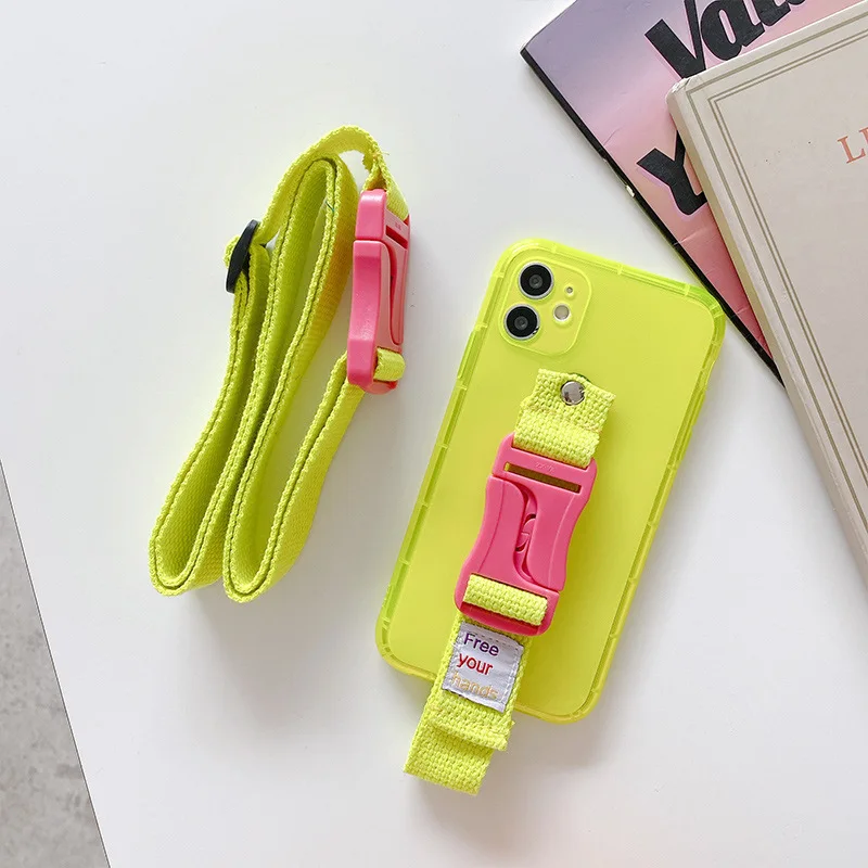 INS New Necklace Adjustable Straps Crossbody Phone Case Transparent Shockproof TPU for iPhone 12 Pro Max
INS New Necklace Adjustable Straps Crossbody Phone Case Transparent Shockproof TPU for iPhone 12 Pro Max