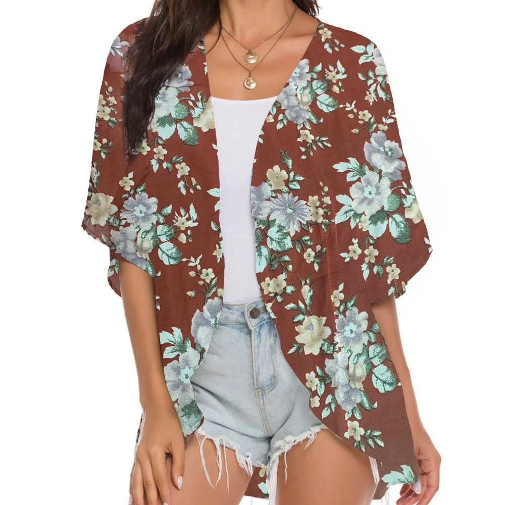Summer Sun Protection Plus Size Anti-Wrinkle Digital Printed Chiffon Beach Skirt Smock Blouse For Women, Customized color
Summer Sun Protection Plus Size Anti-Wrinkle Digital Printed Chiffon Beach Skirt Smock Blouse For Women, Customized color
