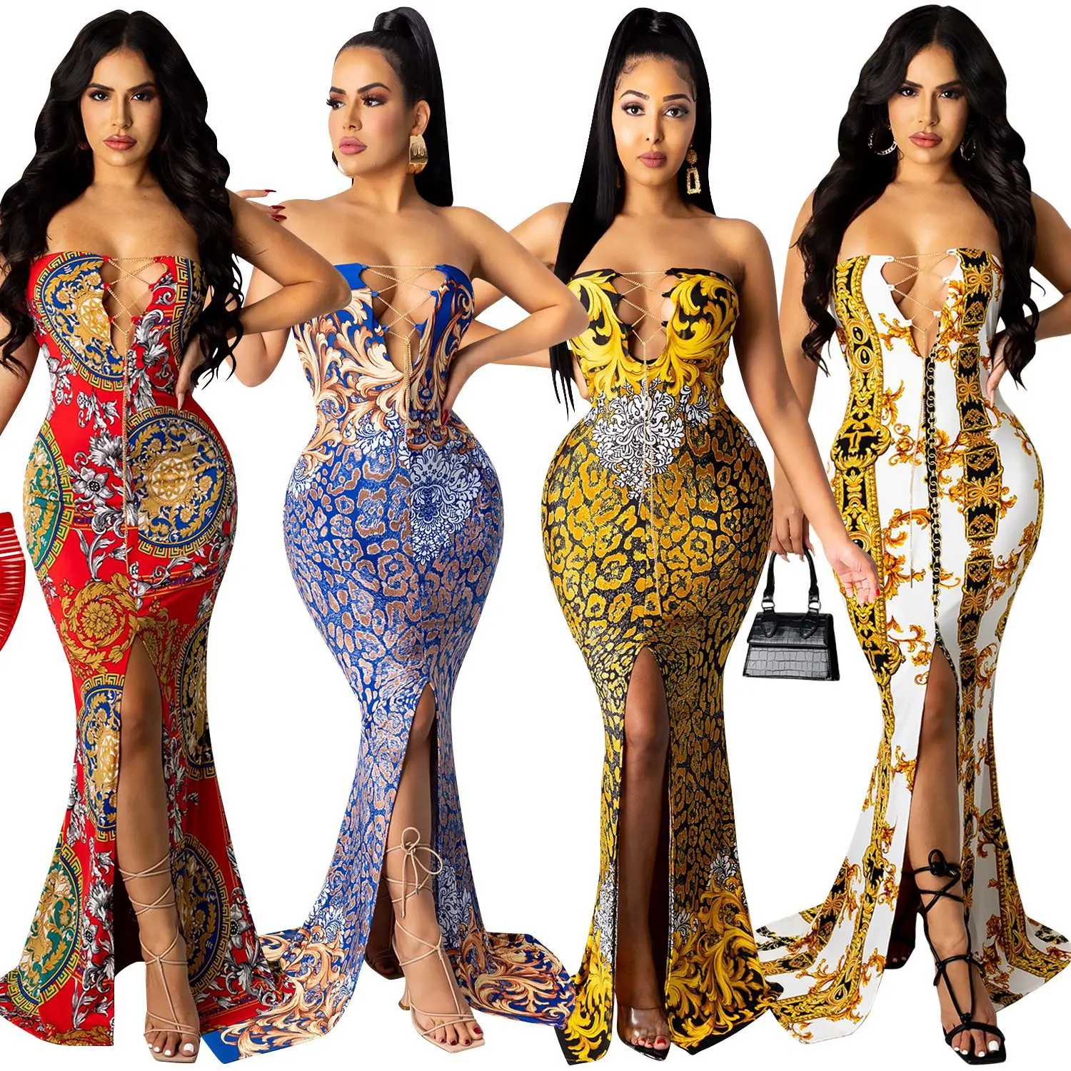DUODUOCOLOR Summer 2021 fashion sleeveless hollow out slit long skirt sexy mature women dress printed bandage clothing D10767
DUODUOCOLOR Summer 2021 fashion sleeveless hollow out slit long skirt sexy mature women dress printed bandage clothing D10767
