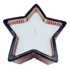 Candle in Star Shape Colored Glass Jar L8.7xW8.7xH4cm