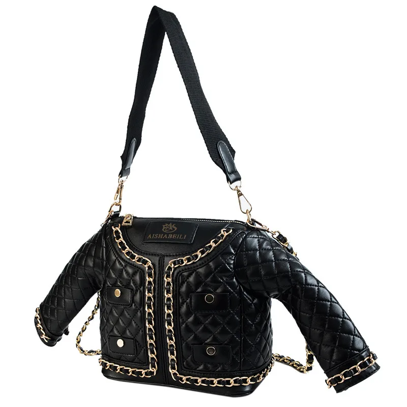 LZYMSZ 2019 handbag chain pu leather girls jacket shaped crossbody shoulder bag bags women handbags luxury
LZYMSZ 2019 handbag chain pu leather girls jacket shaped crossbody shoulder bag bags women handbags luxury