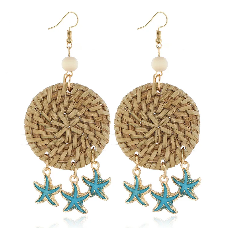 Fashion Drop Dangle Earrings 2022 Round Rattan New Summer Hoop Accessories For Women Girls
Fashion Drop Dangle Earrings 2022 Round Rattan New Summer Hoop Accessories For Women Girls
