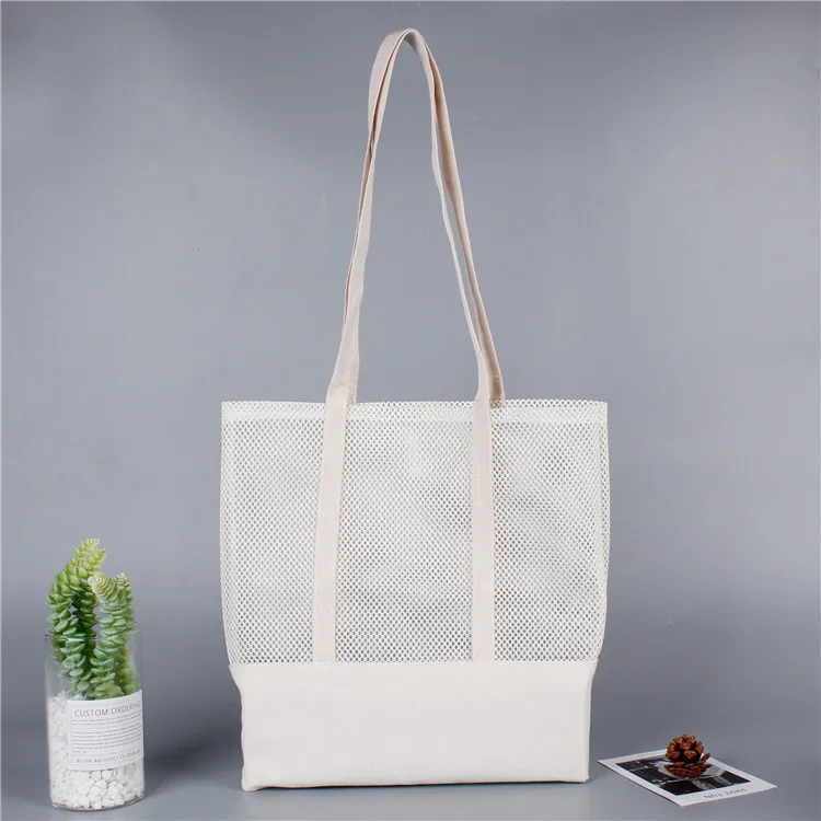 Lymech with Mesh Beach Travel Sling Messenger Shoulder Cotton Canvas Shopping Bag 
Lymech with Mesh Beach Travel Sling Messenger Shoulder Cotton Canvas Shopping Bag