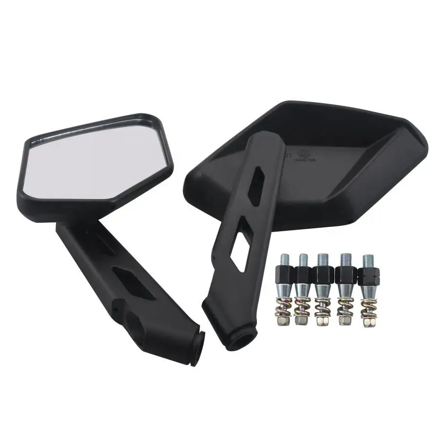 Motorcycle Handlebar Rear View Side Mirror Rearview Mirrors Universal for Honda Kawasaki Yamaha Suzuki Scooter KTM Benelli Black