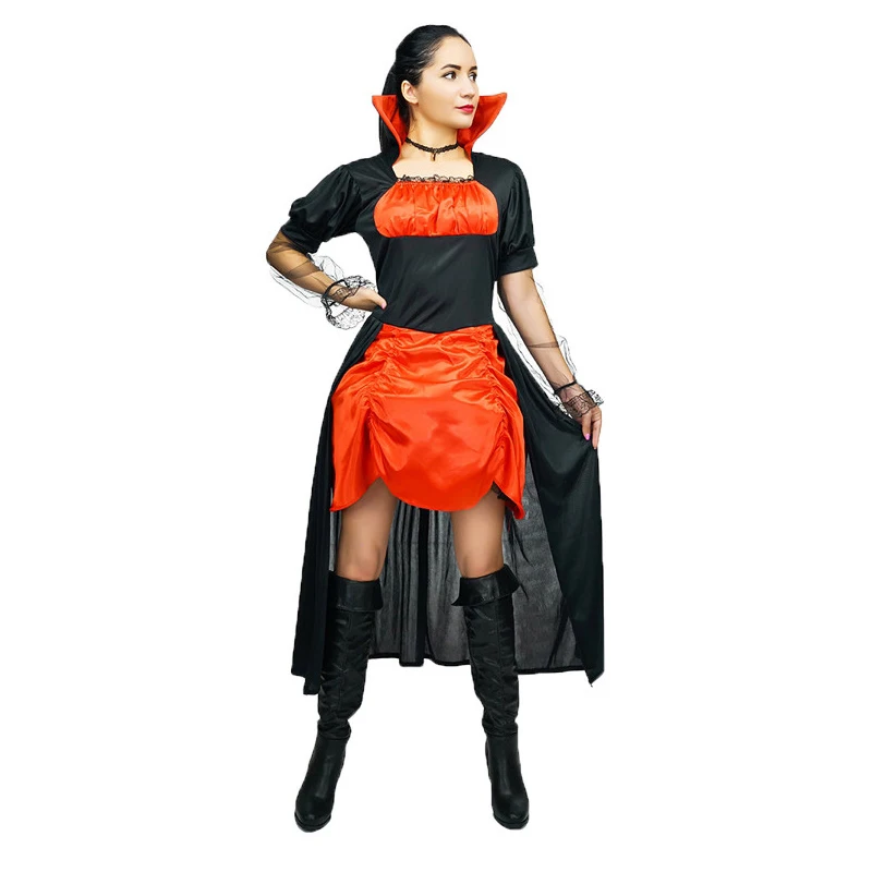 Halloween Carnival Party Cosplay Vampire Costume Adult Luxury Elegant Gothic Vampire Costume For Women
Halloween Carnival Party Cosplay Vampire Costume Adult Luxury Elegant Gothic Vampire Costume For Women