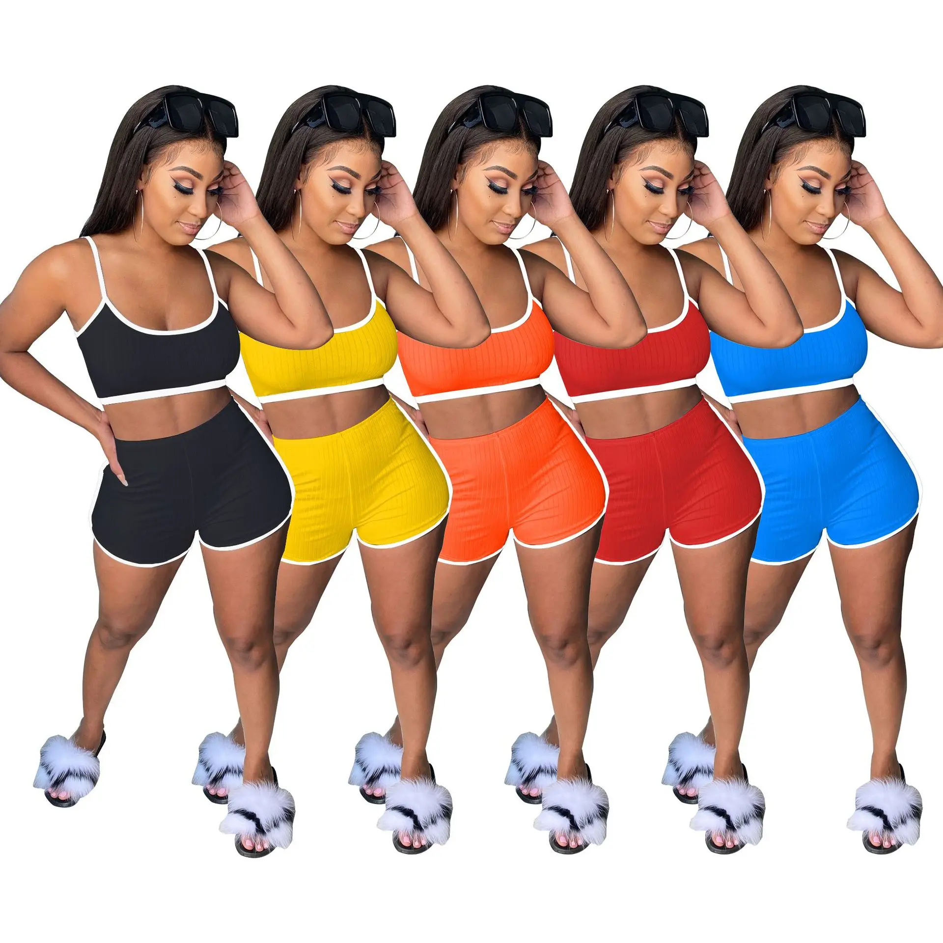 crop top and short set women shorts sets 2021 summer clothing two piece outfits suits hot shorts solid color sleeveless
crop top and short set women shorts sets 2021 summer clothing two piece outfits suits hot shorts solid color sleeveless