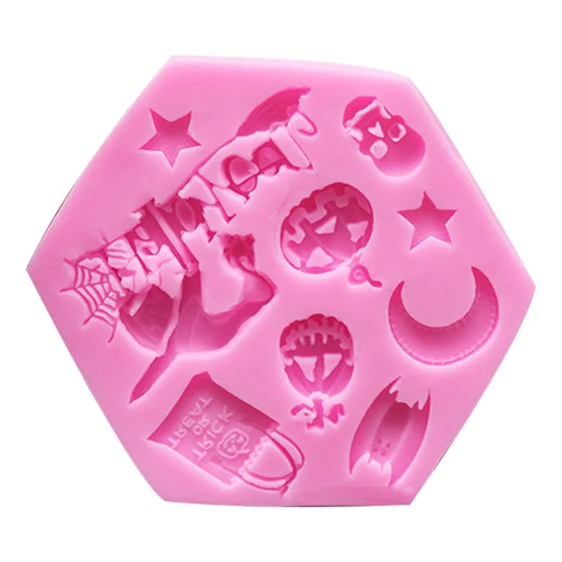 DIY Silicone Mold Halloween Star Moon Multi-shaped All-in-one DIY Silicone Cake Chcolate Turn Sugar Mold Molds for Chcolate
DIY Silicone Mold Halloween Star Moon Multi-shaped All-in-one DIY Silicone Cake Chcolate Turn Sugar Mold Molds for Chcolate