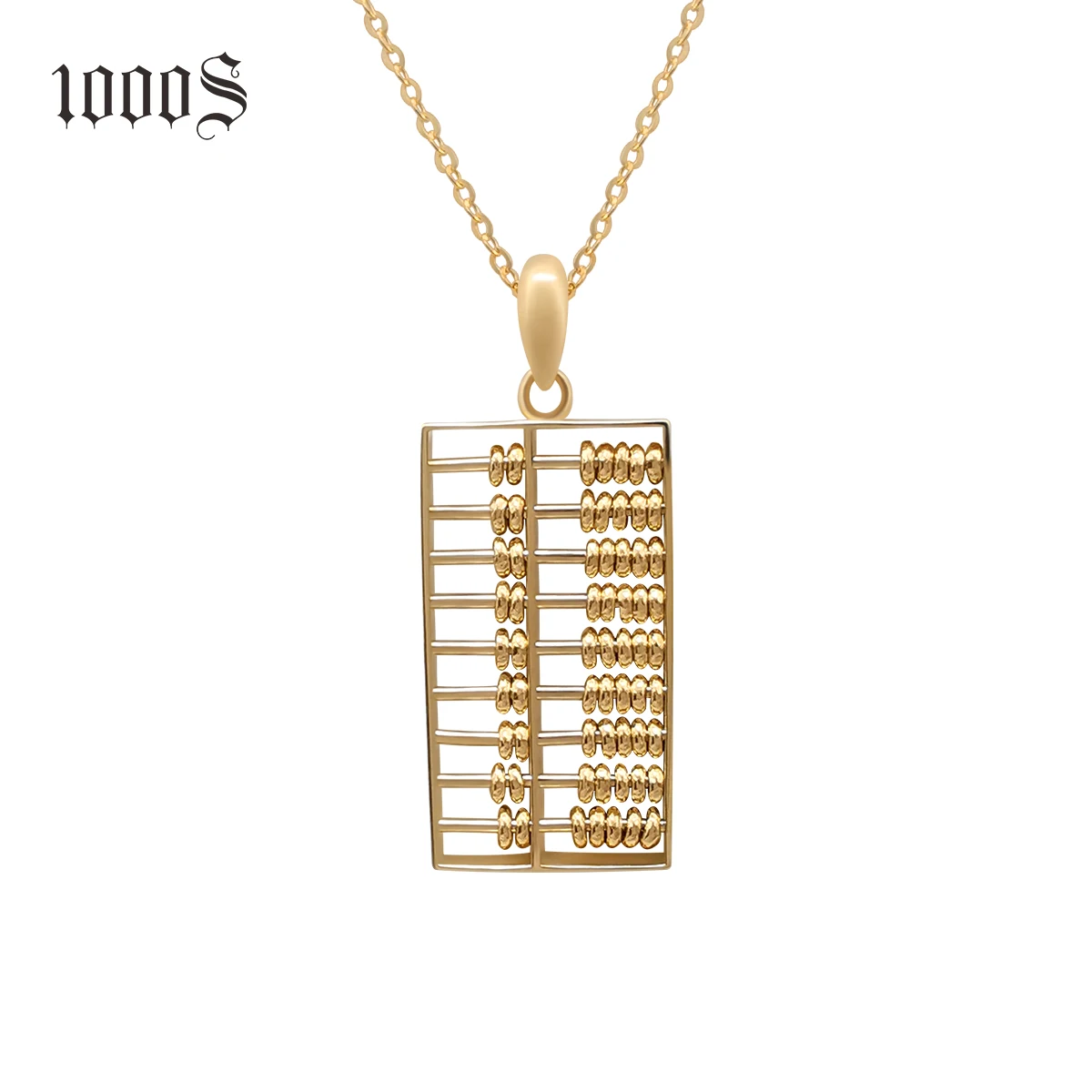 New Design Real 18K Solid Yellow Gold Abacus Pendant Necklace Jewelry Wholesale 
New Design Real 18K Solid Yellow Gold Abacus Pendant Necklace Jewelry Wholesale