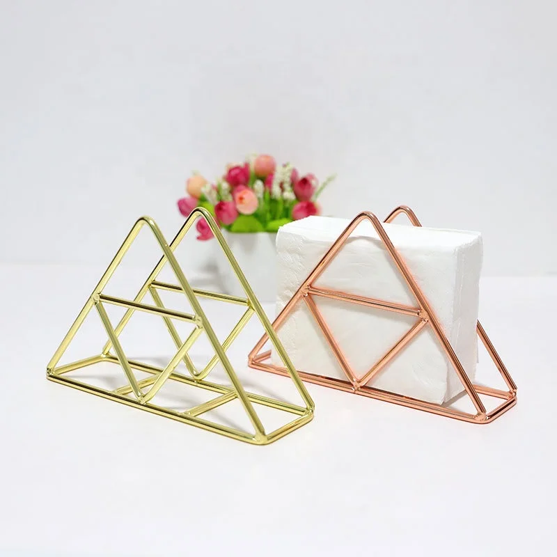 Nordic modern metal rose gold golden table paper tissue napkin holder for restaurant
Nordic modern metal rose gold golden table paper tissue napkin holder for restaurant
