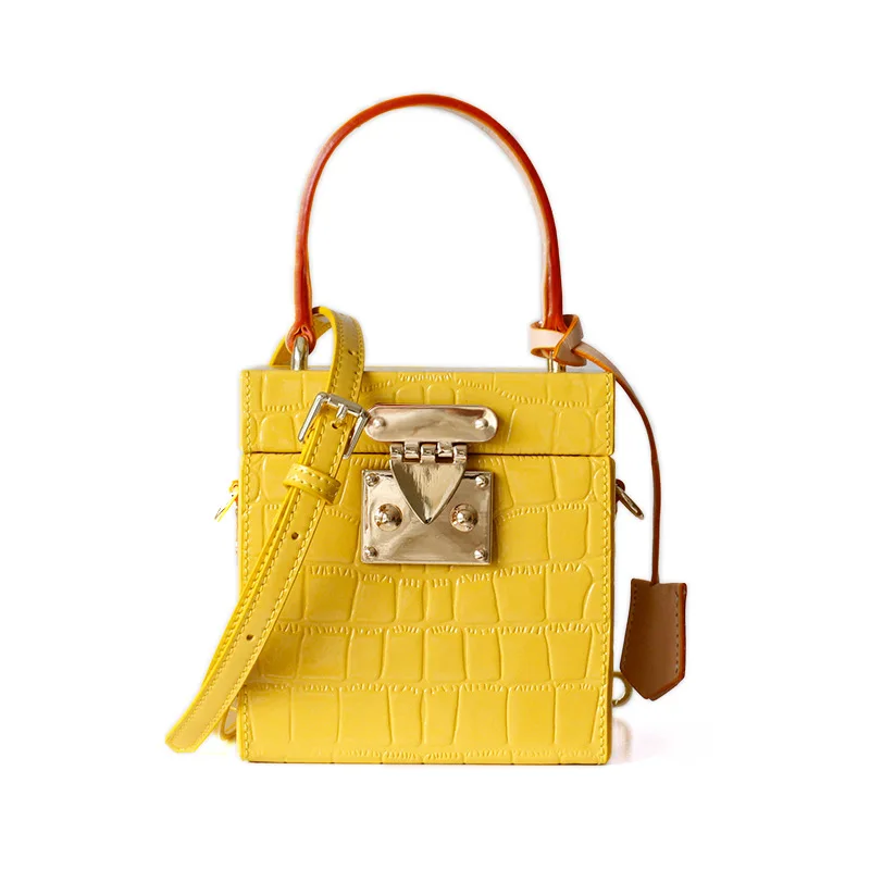 New Mini Box Bag Small Square Bag Female Candy Color messenger Leather Lock Suitcase Bag, Yellow , black , red , white , blue
New Mini Box Bag Small Square Bag Female Candy Color messenger Leather Lock Suitcase Bag, Yellow , black , red , white , blue