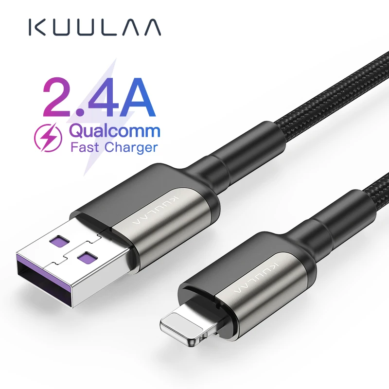 KUULAA Wholesale OEM 2.4A Quick Usb A to Lighting MFI Durable Nylon Braided High Speed Fast Charging Data Cable For iPhone
KUULAA Wholesale OEM 2.4A Quick Usb A to Lighting MFI Durable Nylon Braided High Speed Fast Charging Data Cable For iPhone