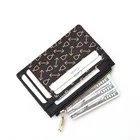 Women Pu Wallet Custom Logo Creative Wholesale Zipper Pocket Money Clip Small Wallet