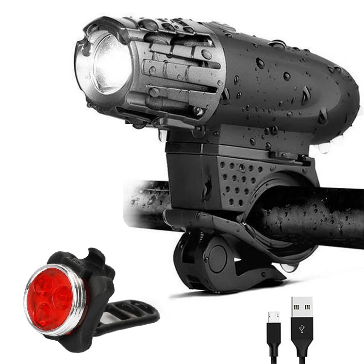 Super Bright 1000 Lumens USB Speaker Front And Rear Rechargeable Led Bicycle Light Set, Black
Super Bright 1000 Lumens USB Speaker Front And Rear Rechargeable Led Bicycle Light Set, Black