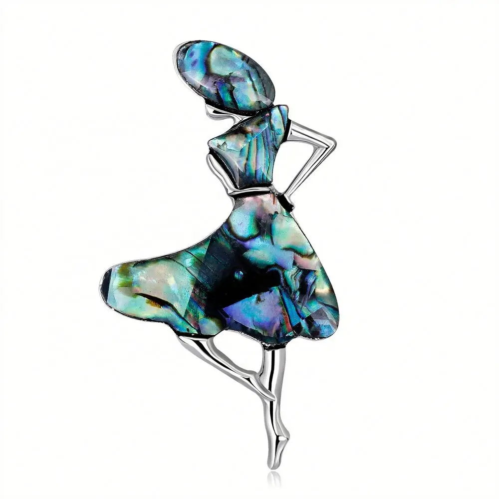 Dancing Girl Color Brooch Electroplated Alloy Women's Brooch Creative Shell Cartoon Brooch, Colorful
Dancing Girl Color Brooch Electroplated Alloy Women's Brooch Creative Shell Cartoon Brooch, Colorful
