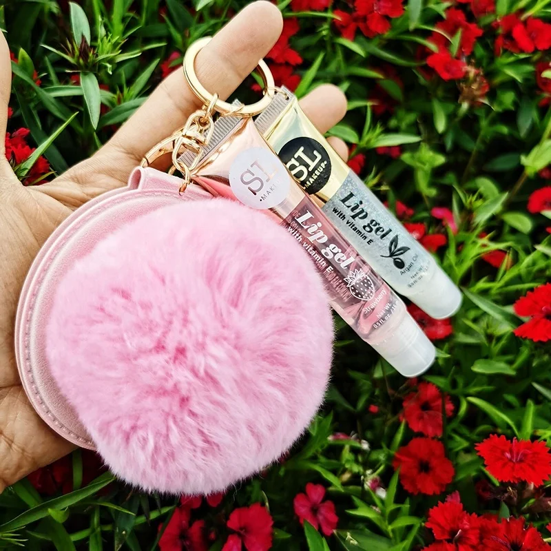 Custom Lip Gloss Flavor Keychain With Mirror Pompom Lipgloss Lip Oil Moisturizing Clear Vegan Plumping Lip Gloss
Custom Lip Gloss Flavor Keychain With Mirror Pompom Lipgloss Lip Oil Moisturizing Clear Vegan Plumping Lip Gloss