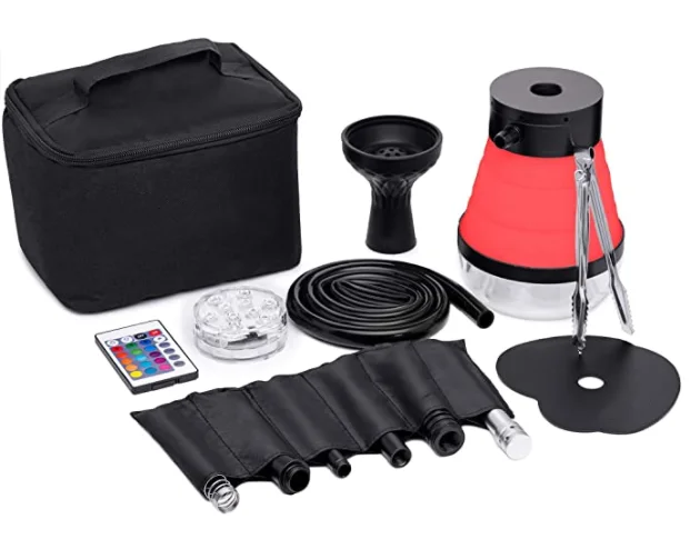 2022 New Development Storage Bag Colorful Led Light Smoking Accessories Shisha Hookah Set Fast Shipping, Transparent
2022 New Development Storage Bag Colorful Led Light Smoking Accessories Shisha Hookah Set Fast Shipping, Transparent