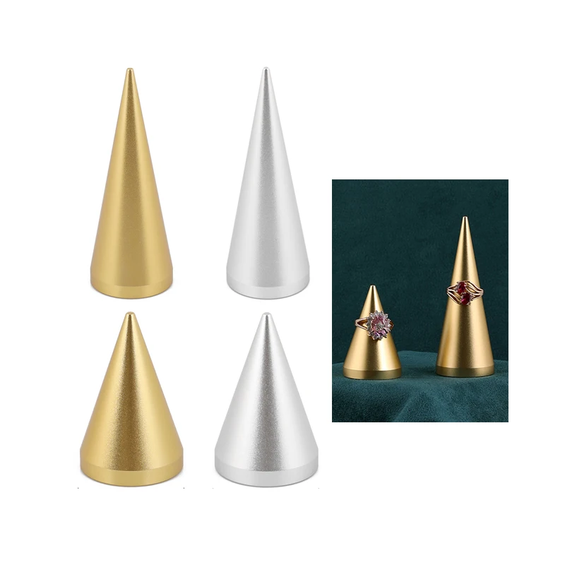 Boutique Luxury Double Wedding Rings Single Jewellery Display Cone Metal Ring Holder Display, Gold+green
Boutique Luxury Double Wedding Rings Single Jewellery Display Cone Metal Ring Holder Display, Gold+green