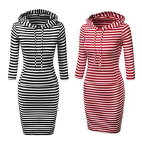 2020 new arrivals casual dresses women New Slim pockets long sleeves Striped Hooded womens dress
2020 new arrivals casual dresses women New Slim pockets long sleeves Striped Hooded womens dress