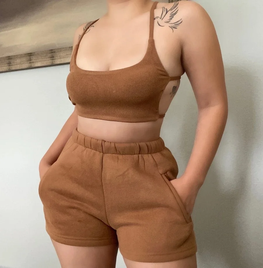 custom logo trending products 2021 summer sexy womens 2 piece lounge wear two piece short set women clothing outfit
custom logo trending products 2021 summer sexy womens 2 piece lounge wear two piece short set women clothing outfit