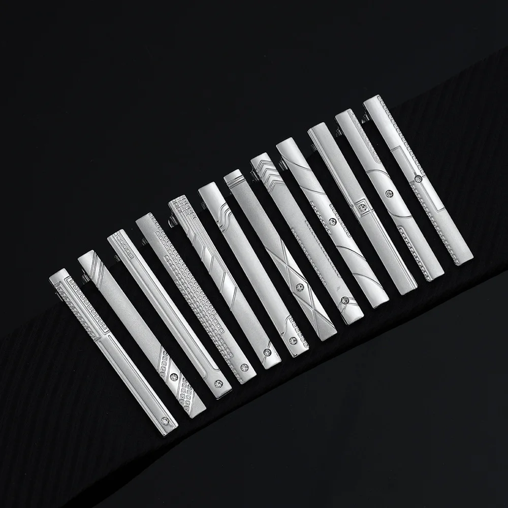 New Frosted Man Silver Tie Clips Bars Tie Pins Metal Alloy Custom Clip On Tie For Men Business
New Frosted Man Silver Tie Clips Bars Tie Pins Metal Alloy Custom Clip On Tie For Men Business