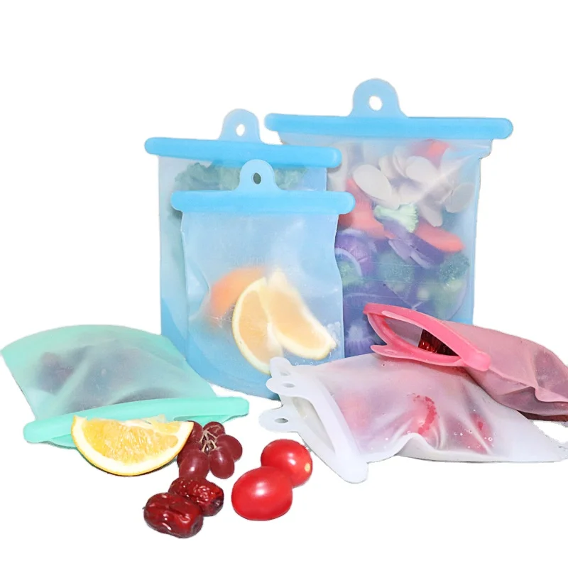 500ml Food Grade Silicone Fresh-keeping Bag For Self-sealing Frozen Food Storage Bag
500ml Food Grade Silicone Fresh-keeping Bag For Self-sealing Frozen Food Storage Bag