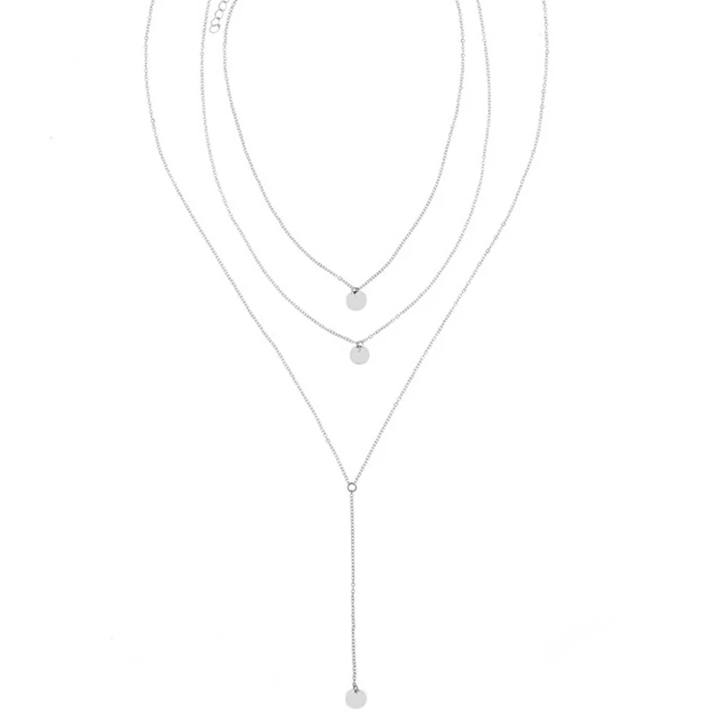 New Arrival 2021 Fashion Minimalist Round Disco Coin Chain Necklace Pendant Dainty Sequins Multi Layers Necklaces Women
New Arrival 2021 Fashion Minimalist Round Disco Coin Chain Necklace Pendant Dainty Sequins Multi Layers Necklaces Women