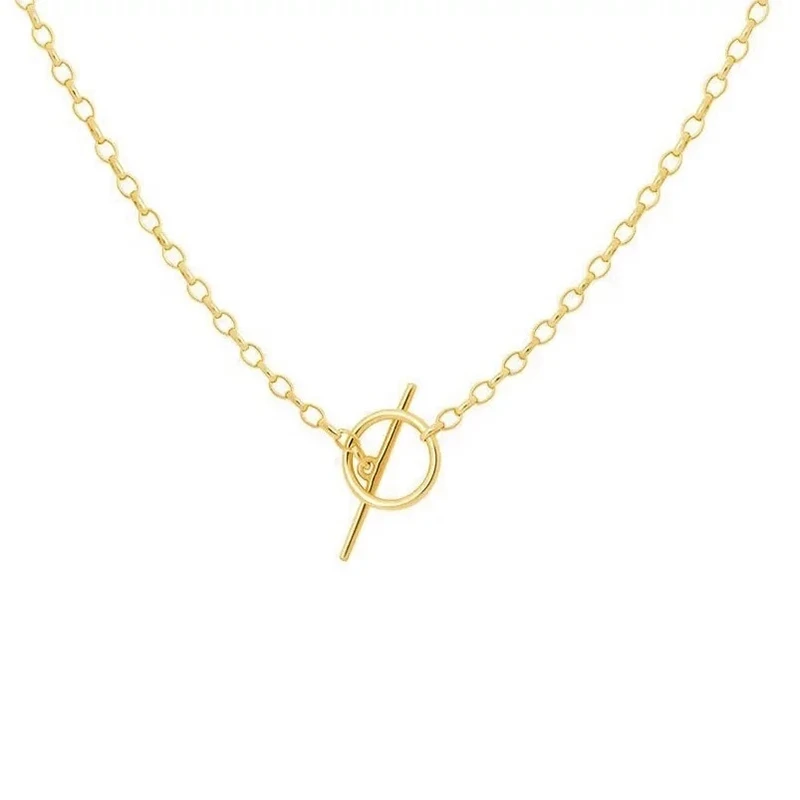 S925 Sterling Silver New Fashion Simple OT Buckle Without Pendant Necklace Clavicle Necklace
S925 Sterling Silver New Fashion Simple OT Buckle Without Pendant Necklace Clavicle Necklace
