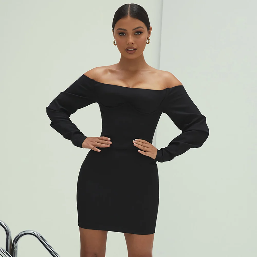 2020 new arrivals autumn collection off shoulder women long sleeve bodycon casual dresses
2020 new arrivals autumn collection off shoulder women long sleeve bodycon casual dresses