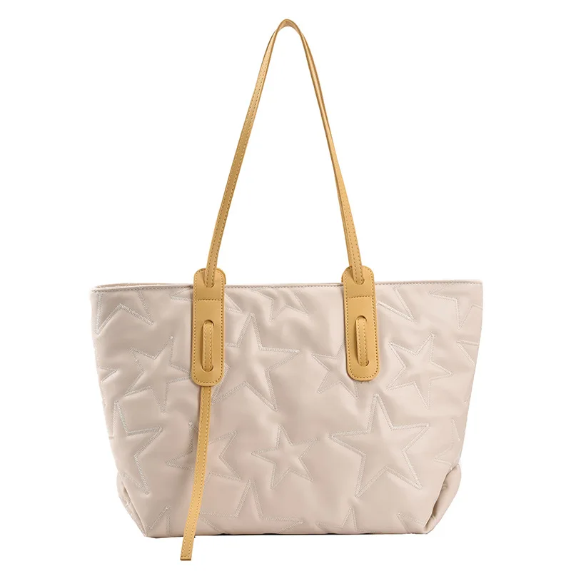 Fashion Solid Color Summer Collection Stars Shopping Bag Large Capacity Shoulder On The Go Tote Lady Bags, 4 colors
Fashion Solid Color Summer Collection Stars Shopping Bag Large Capacity Shoulder On The Go Tote Lady Bags, 4 colors