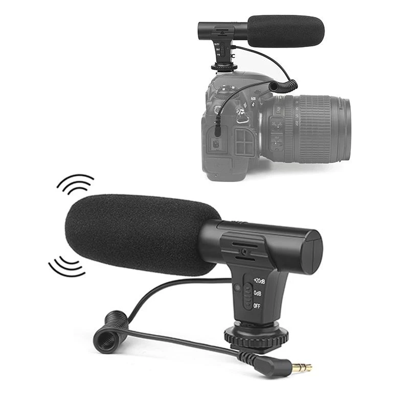 MIC-05 Professional Interview Microphone Camera Video Outdoor PC Recording Hifi HD Sound 3.5mm Microphone Mic
MIC-05 Professional Interview Microphone Camera Video Outdoor PC Recording Hifi HD Sound 3.5mm Microphone Mic