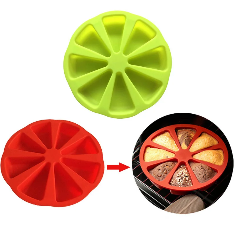 8 holes DIY silicone orange-shaped pizza tray cake model baking mold puff tools, As picture
8 holes DIY silicone orange-shaped pizza tray cake model baking mold puff tools, As picture