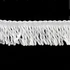 Fashion vintage top sale cheapest white narrow cotton tassel fringe for garment accessories