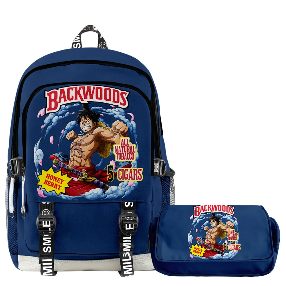 Two-piece combo backpack Backwoods + One Piece 3D backpack + pencil case set, Customized color
Two-piece combo backpack Backwoods + One Piece 3D backpack + pencil case set, Customized color
