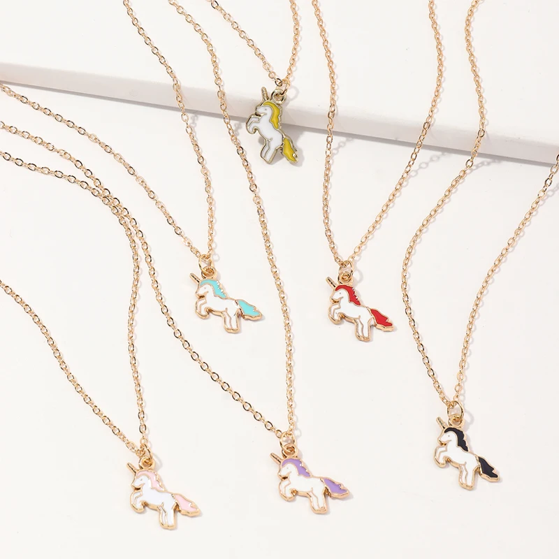 Wholesale Fashion Cartoon Unicorn Necklace Pendant Gold Plated High End Necklace For Gilrs
Wholesale Fashion Cartoon Unicorn Necklace Pendant Gold Plated High End Necklace For Gilrs