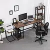 VASAGLE Manufacturers excellent Quality Modern Simple Extra Long Computer Desk Rustic Office Organization L Shape Office Table