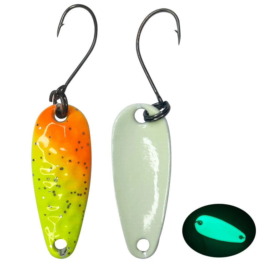 Newbility UV luminous 3cm 3.7g fishing lures metal lure fishing spoon with gold spot, 14 colors
Newbility UV luminous 3cm 3.7g fishing lures metal lure fishing spoon with gold spot, 14 colors
