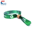 NEW Recycled PET RFID Fabric Wristbands - NFC Fabric with Bamboo Lock for event