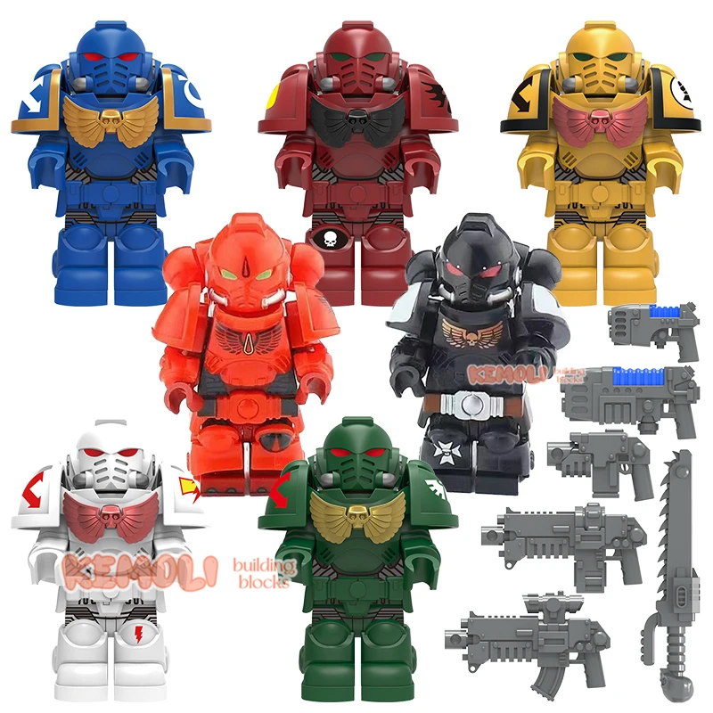 MY601~MY605 Space Marines Game Series Blood Angels Imperial Fists Dark Angels White Scars Mini Building Block Figure Plastic Toy
MY601~MY605 Space Marines Game Series Blood Angels Imperial Fists Dark Angels White Scars Mini Building Block Figure Plastic Toy